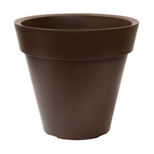 Maceta Resina Alpha 35x30 Bronce