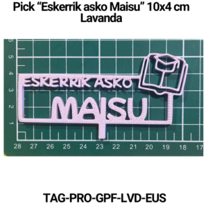 Paquete 5 picks "Eskerrik Asko" 10x4 Lavanda
