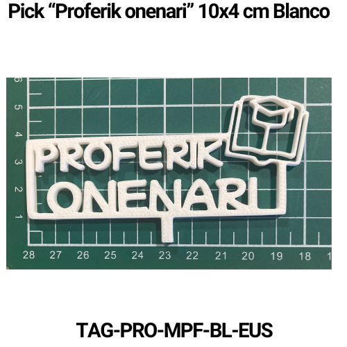 Paquete 5 picks "Proferik Onenari" 10x4 Vainilla