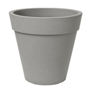 Maceta Resina Alpha 35x30 Cemento