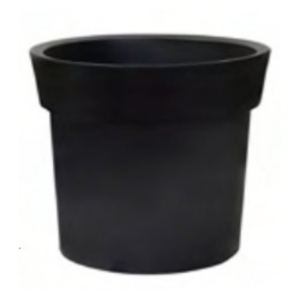 Maceta Resina Alpha ø 100x100 Antracita