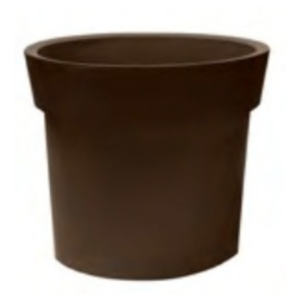 Maceta Resina Alpha ø 100x100 Bronce