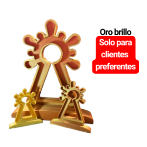 Silueta Virgen del Pilar Monge 15 cm Joyeros Aurum