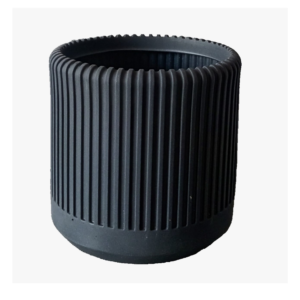 Maceta Resina Helios ø 38x38 Carbón