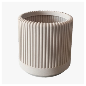 Maceta Resina Helios ø 38x38 Crema