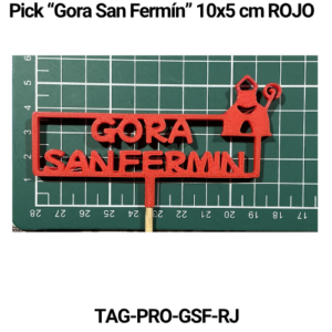 Bolsa 5 Pick "Gora San Fermín" 10x5