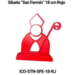 Silueta San Fermín Stand 18 cm Rojo