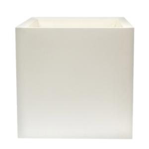 Maceta Resina Lambda ø 30x30x30 Blanco