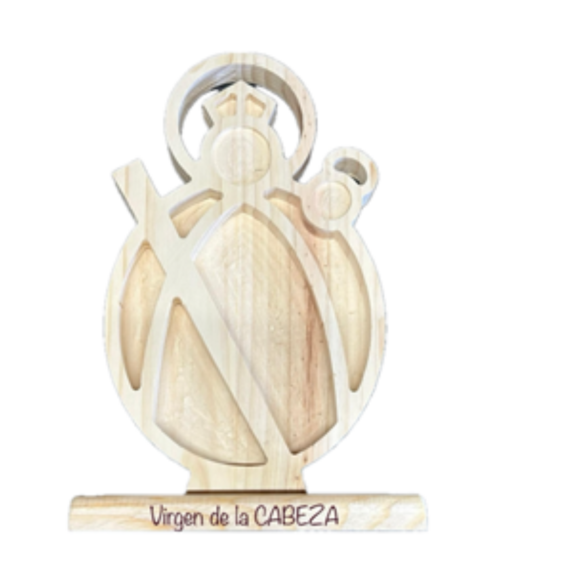 Silueta Virgen de la cabeza 19 cm