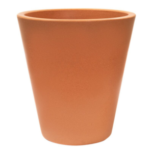 Maceta Resina Kappa ø 100x100 Terracota