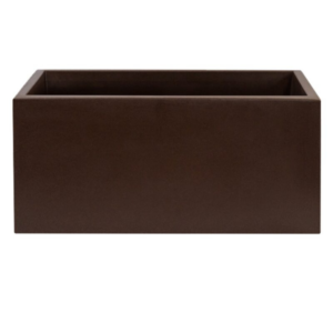 Jardinera Resina Omicron 100x45x45 Bronce