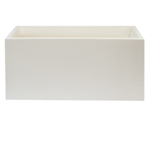 Jardinera Resina Omicron 100x45x45 Blanco