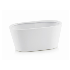 Jardinera cerámica Piano 21 cm Blanca