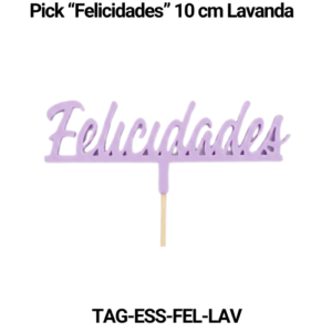 Paquete 5 picks "Felicidades" 10 cm
