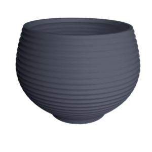 Maceta Resina Zafira ø 32x25 h Carbón