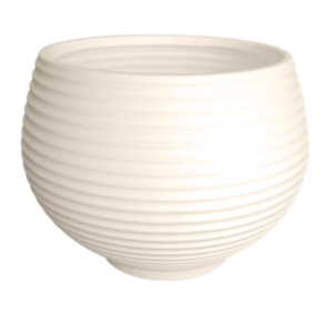 Maceta Resina Zafira ø 32x25 h Crema