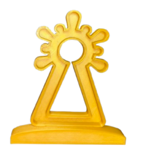 Silueta Virgen del Pilar Monge Joyeros 15 cm  Oro