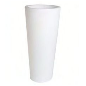 Maceta Resina Alta Kronos ø 40x80 Blanco