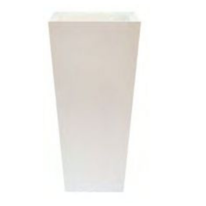 Maceta Resina Alta Kairos ø 40x80 Blanco
