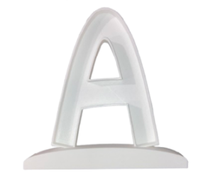 Letra Premium SIGNA STAND 15 cms Blanco - A