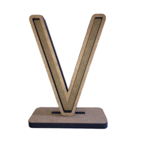 Letra Madera DM 19 cm V