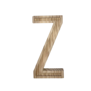 Letra Madera 19 cm Extra Z