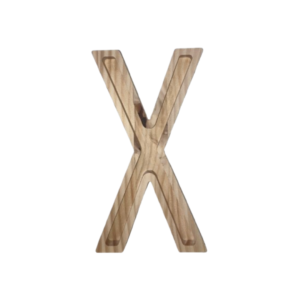 Letra Madera 19 cm Extra X