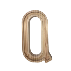 Letra Madera 19 cm Extra Q