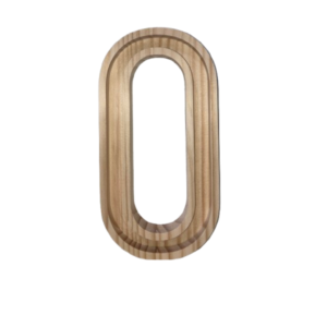 Letra Madera 19 cm Extra O