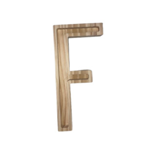 Letra Madera 19 cm Extra F