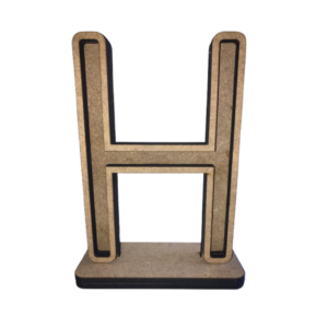 Letra Madera DM 19 cm H