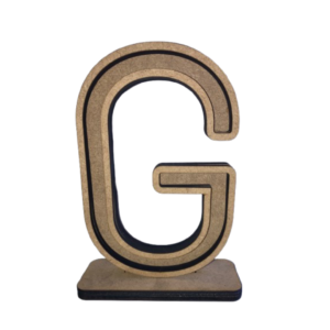 Letra Madera DM 19 cm G