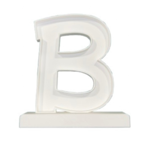 Letra Premium SIGNA STAND 15 cms Blanco - B