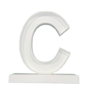 Letra Premium SIGNA STAND 15 cms Blanco - C