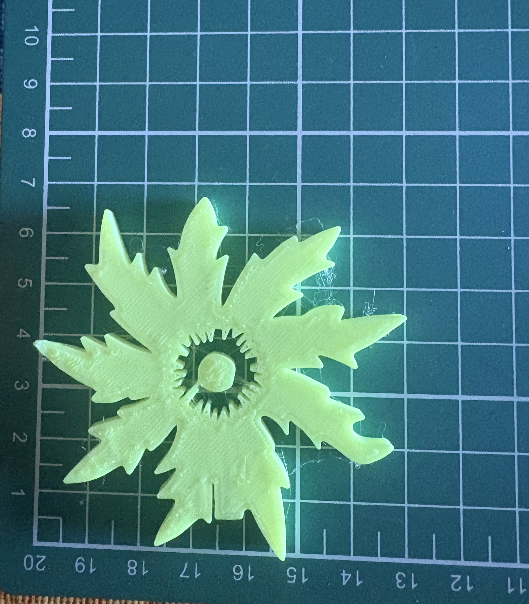 Bolsa 5 Pick "Eguzkilore" 7 cms Amarillo neón