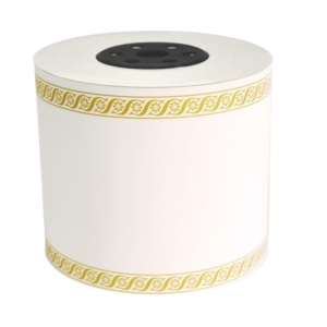 Cinta fúnebre impresora 10 cm x 50mts Blanco