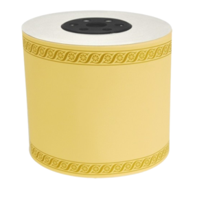Cinta fúnebre impresora 10 cm x 50mts Crema