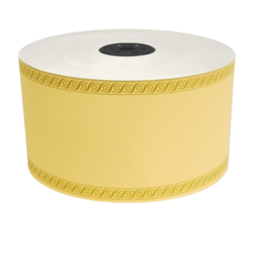Cinta fúnebre impresora 7,5 cm x 50mts Blanco Crema