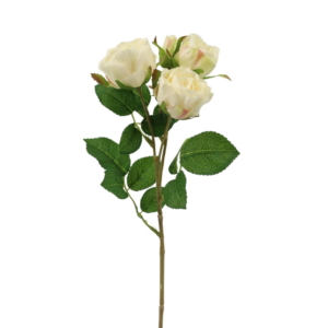 Vara Rosa 4 cabezas 39 cm cm uc.36 Crema