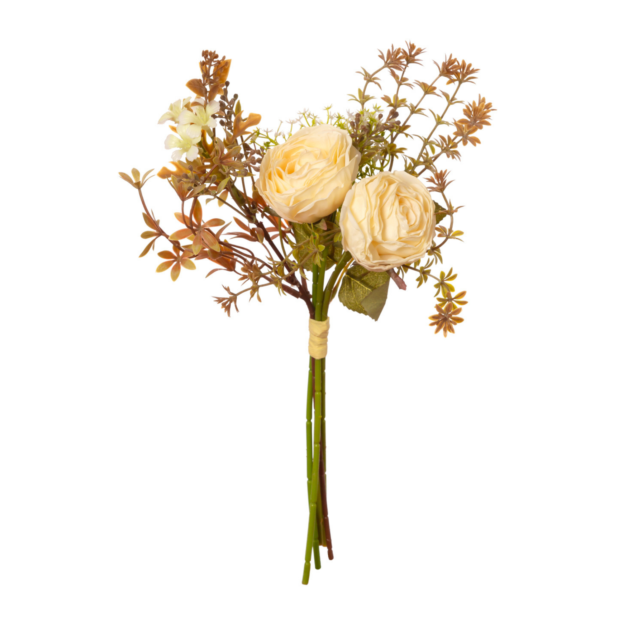 Bouquet Rosa 2 cabeza 32 cm uc.36 Crema