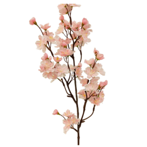 Rama de Cerezo en Flor Premium 76 cm uc.12 Rosa Crema