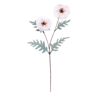 Vara Poppy Spray 64 cm uc.12 Blanco