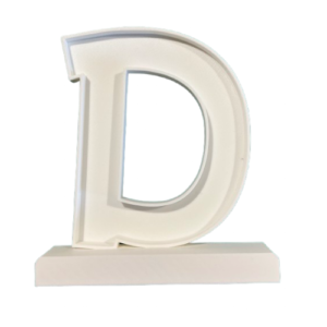 Letra Premium SIGNA STAND 15 cms Blanco - D