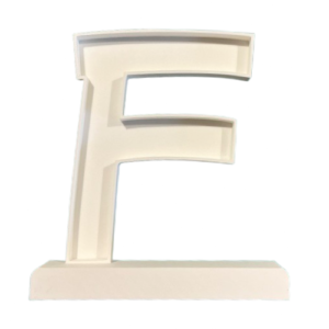 Letra Premium SIGNA STAND 15 cms Blanco - F
