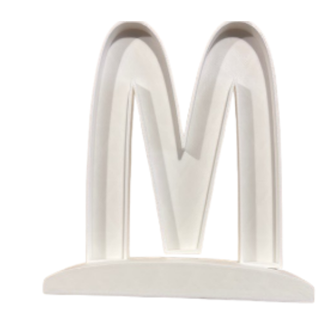 Letra Premium SIGNA STAND 15 cms Blanco - M
