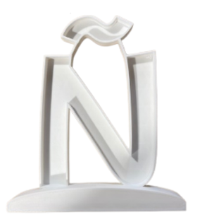 Letra Premium SIGNA STAND 15 cms Blanco - Ñ
