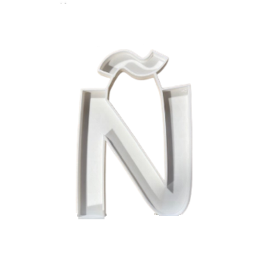 Letra Premium SIGNA LITE 15 cms Blanco - Ñ