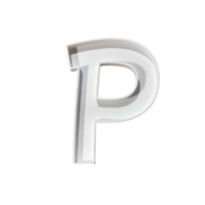 Letra Premium SIGNA LITE 18 cms Blanco - P