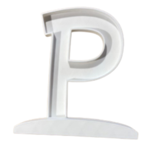 Letra Premium SIGNA STAND 15 cms Blanco - P