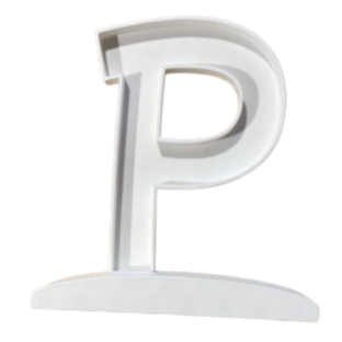 Letra Premium SIGNA STAND 18 cms Blanco - P